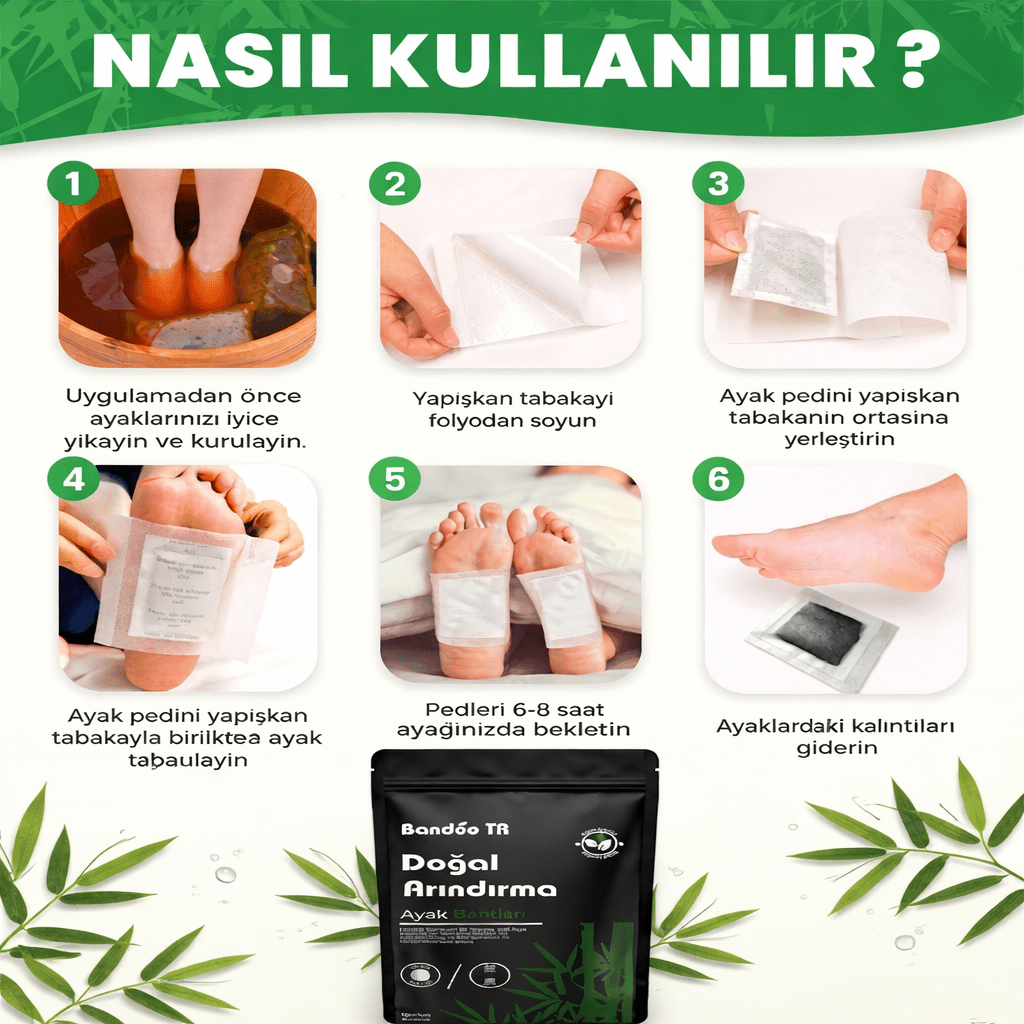 Bandôo TR™ Bitkisel Detoks Bantları | Dengeyi ve Sağlığı Geri Kazanın