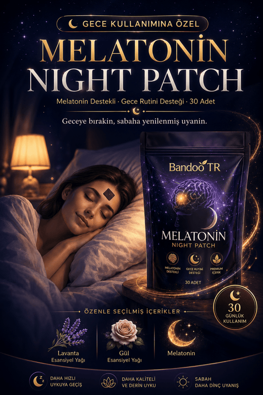 Derin & Kaliteli Uyku İçin Melatonin Gece Bandı (30 Adet)